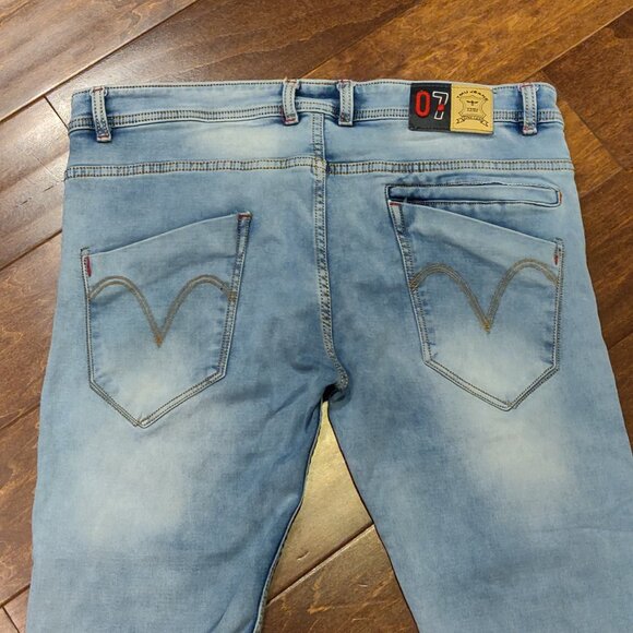 TMU Timeless Straight Fit Light Wash Jeans Made In India Men SIZE 38 - Picture 6 of 8
